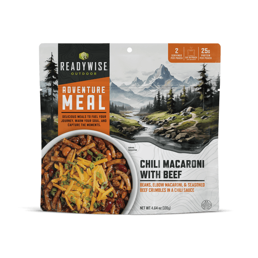 Chili Mac with Beef Camping Meal