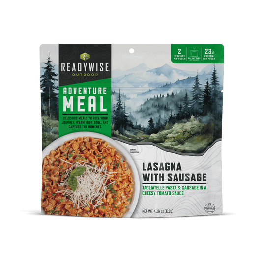 Lasagna with Sausage Camping Meal