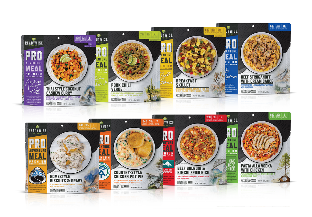Pro Meal Sampler Pack: Explore a variety of delicious outdoor meals. Perfect for camping and adventures on the go!
