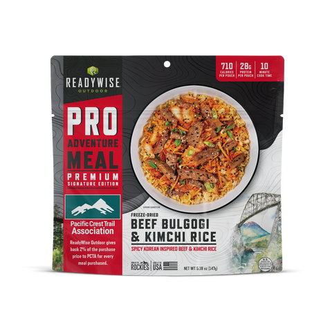 Beef Bulgogi & Kimchi Fried Rice - Signature Edition Pro Adventure Meal with the Pacific Crest Trail Association SF