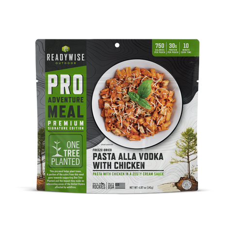 Pasta Alla Vodka with Chicken - Signature Edition Pro Adventure Meal with One Tree Planted SF