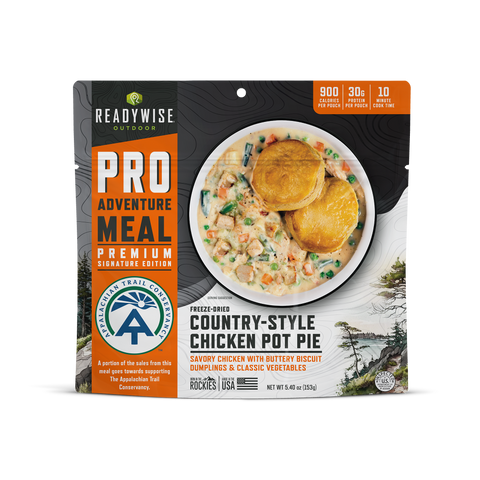 Country Style Chicken Pot Pie - Signature Edition Pro Adventure Meal with Appalachian Trail Conservancy SF