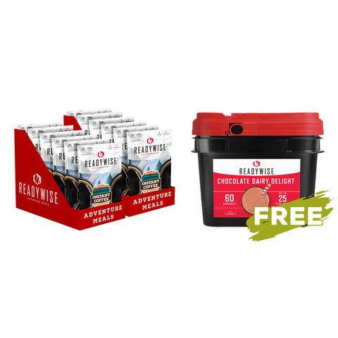 Buy 2 Case Packs of Coffee, Get a Free Chocolate Milk Bucket