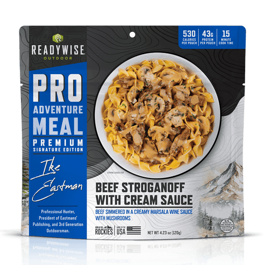 PRO ADVENTURE MEALS - Beef Stroganoff with Cream Sauce with IKE EASTMAN