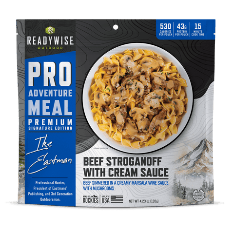 PRO ADVENTURE MEALS - Beef Stroganoff with Cream Sauce with IKE EASTMAN