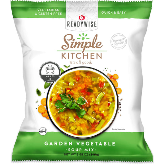 ReadyWise Simple Kitchen Garden Vegetable Soup Mix vegetarian gluten free pouch